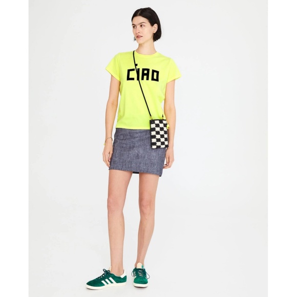 SOLD! ❤️ Clare V. Ciao Classic Tee in Neon Yellow - Picture 11 of 15